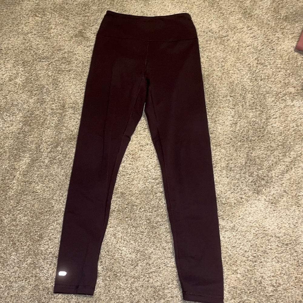 Marika high waisted maroon leggings